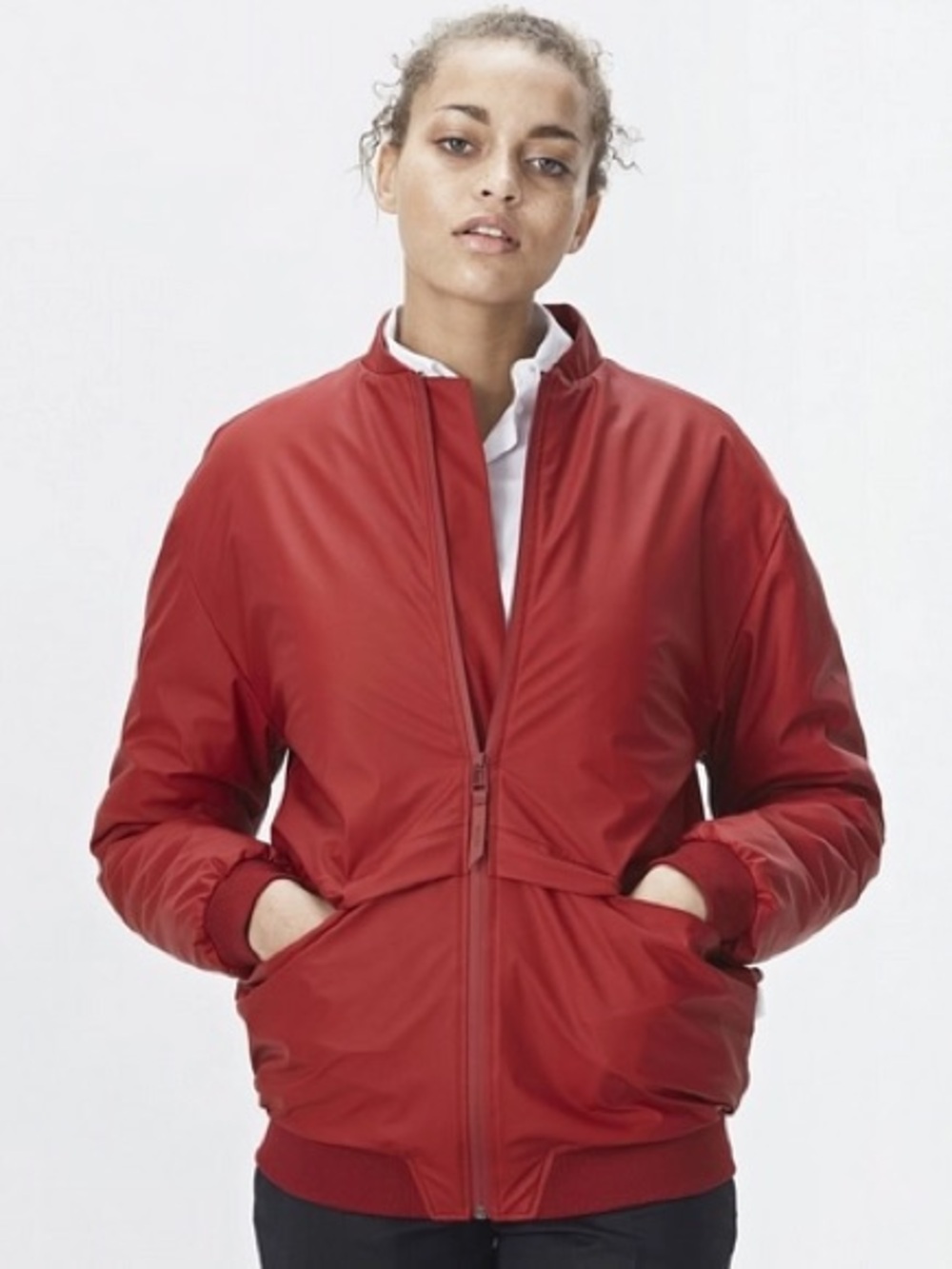 Rains B15 Scarlet Women's Thermal Bomber Jacket